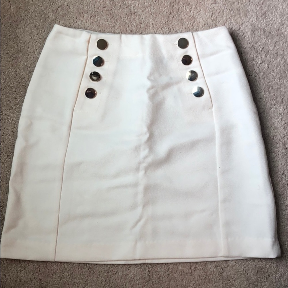 Cream skirt